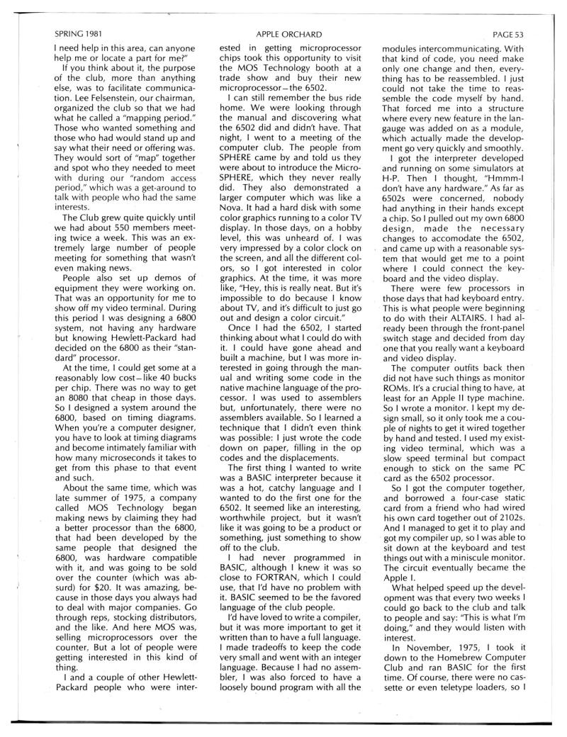 Apple Orchard v2n1 1981 Spring — page 55