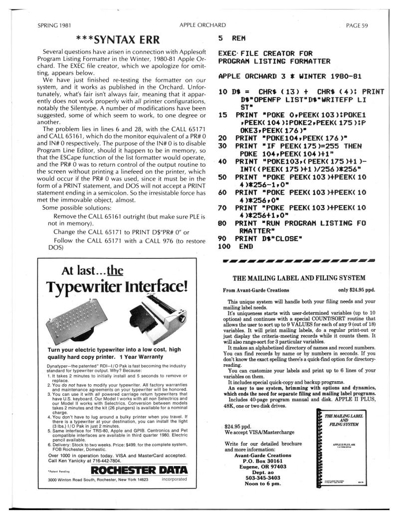 Apple Orchard v2n1 1981 Spring — page 61