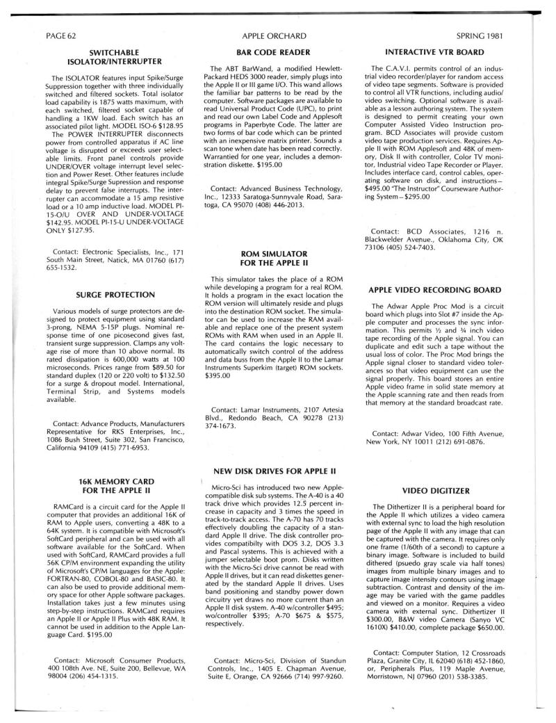 Apple Orchard v2n1 1981 Spring — page 64
