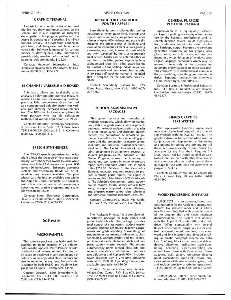 Apple Orchard v2n1 1981 Spring — page 65