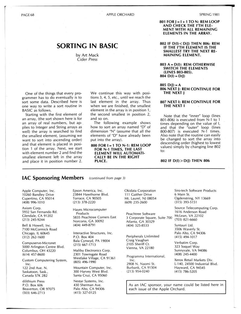 Apple Orchard v2n1 1981 Spring — page 70