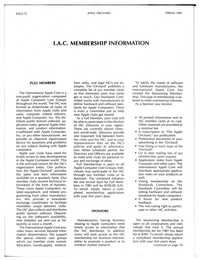 Apple Orchard v2n1 1981 Spring — page 74