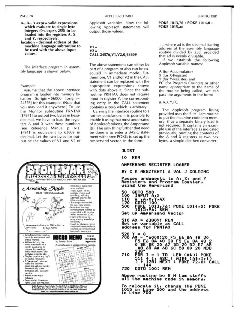 Apple Orchard v2n1 1981 Spring — page 80
