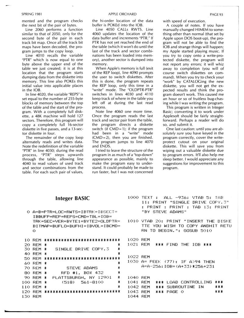 Apple Orchard v2n1 1981 Spring — page 95