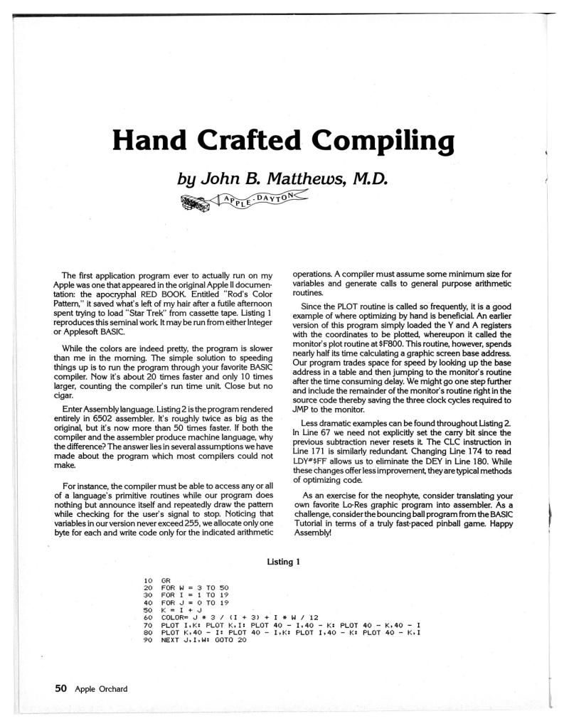 Apple Orchard v4n5 1983 Aug — page 54