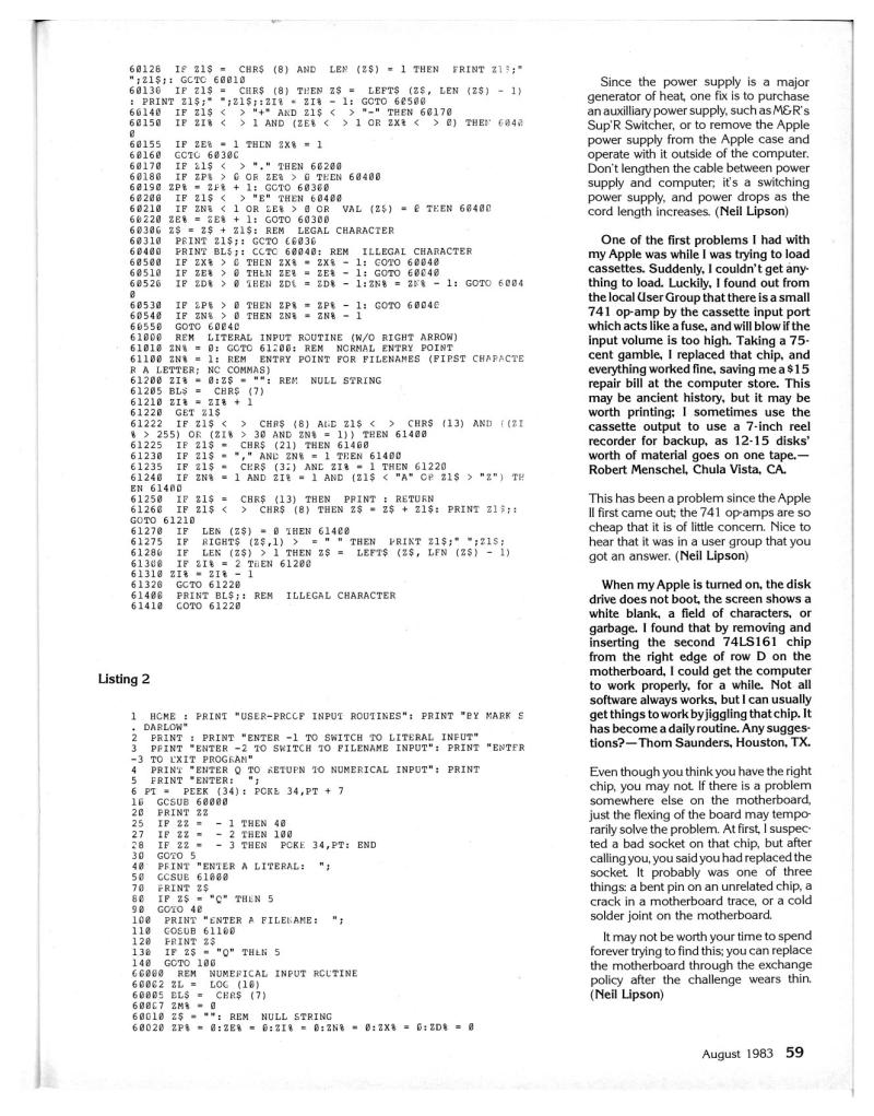 Apple Orchard v4n5 1983 Aug — page 63