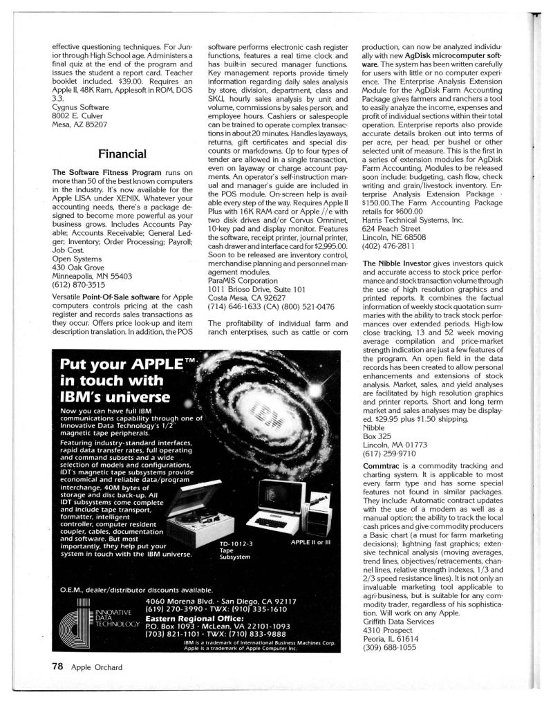 Apple Orchard v4n5 1983 Aug — page 82