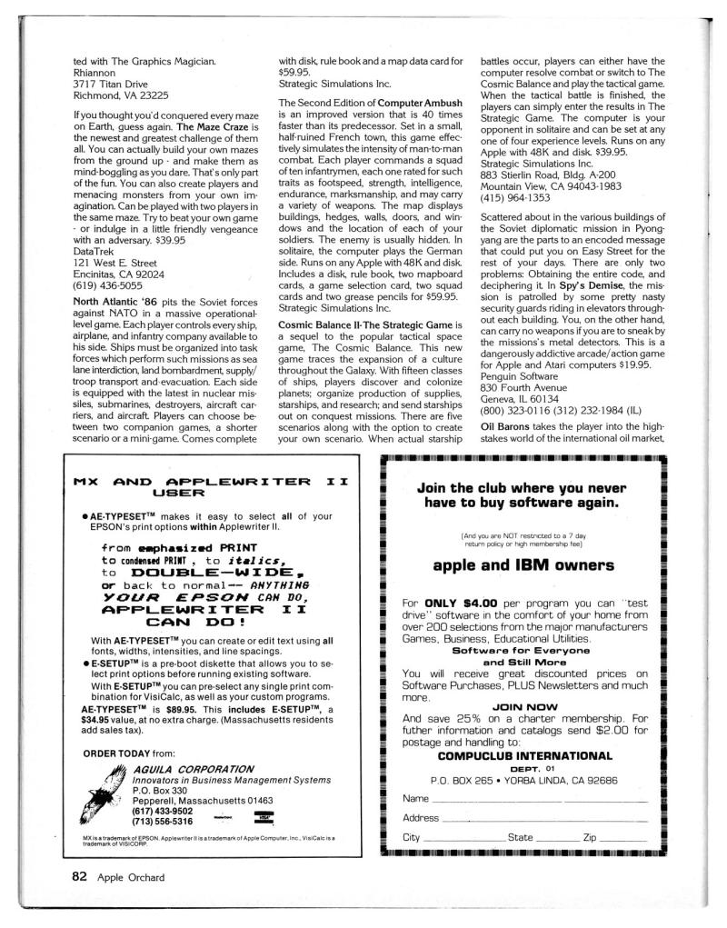 Apple Orchard v4n5 1983 Aug — page 86
