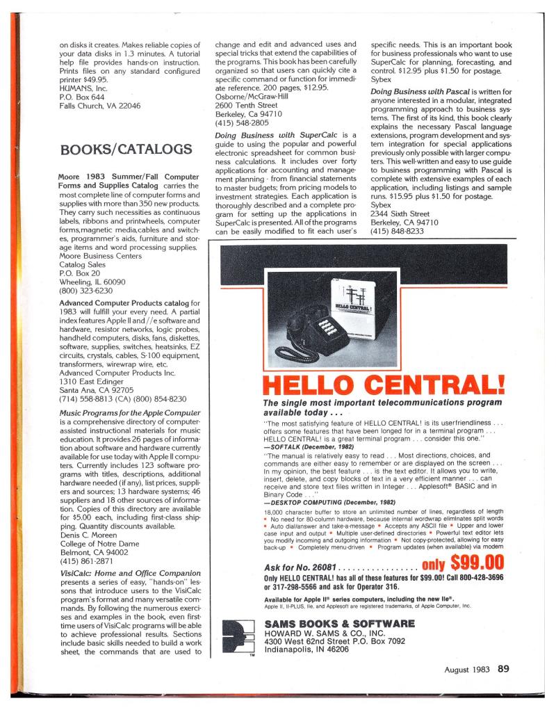 Apple Orchard v4n5 1983 Aug — page 95