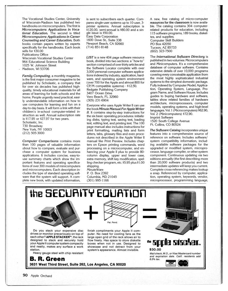 Apple Orchard v4n5 1983 Aug — page 96