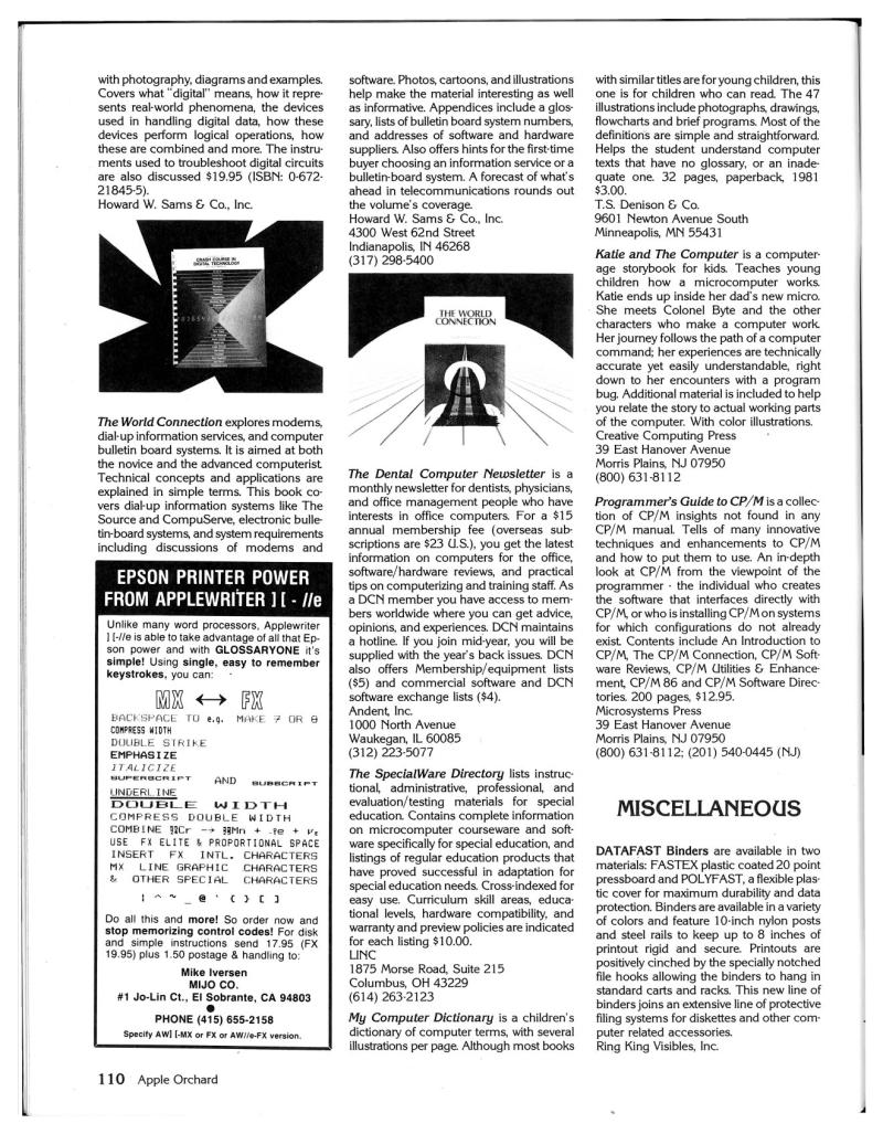 Apple Orchard v4n6 1983 Sep — page 120
