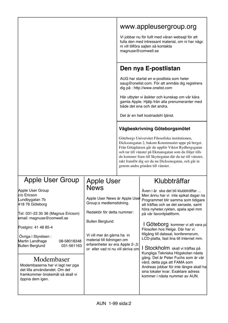 Apple User News 1 99 — page 2