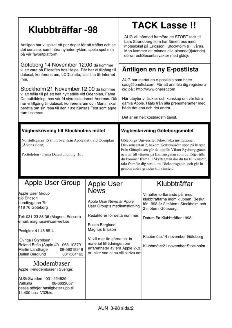 Apple User News 3 98 — page 2