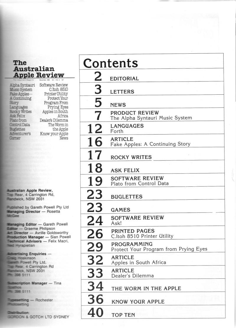 Australian Apple Review The Vol 1 No 2 1983 12 Gareth Powell AU — page 3