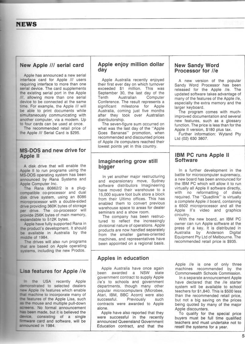 Australian Apple Review The Vol 1 No 2 1983 12 Gareth Powell AU — page 7