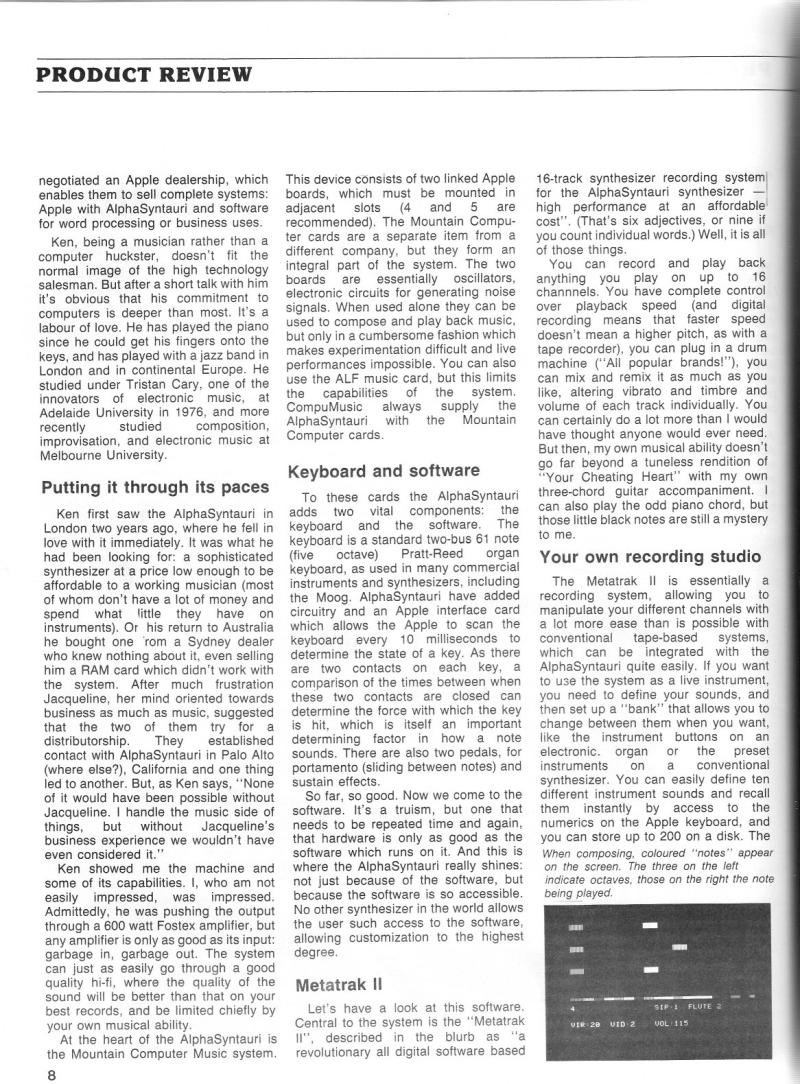 Australian Apple Review The Vol 1 No 2 1983 12 Gareth Powell AU — page 10