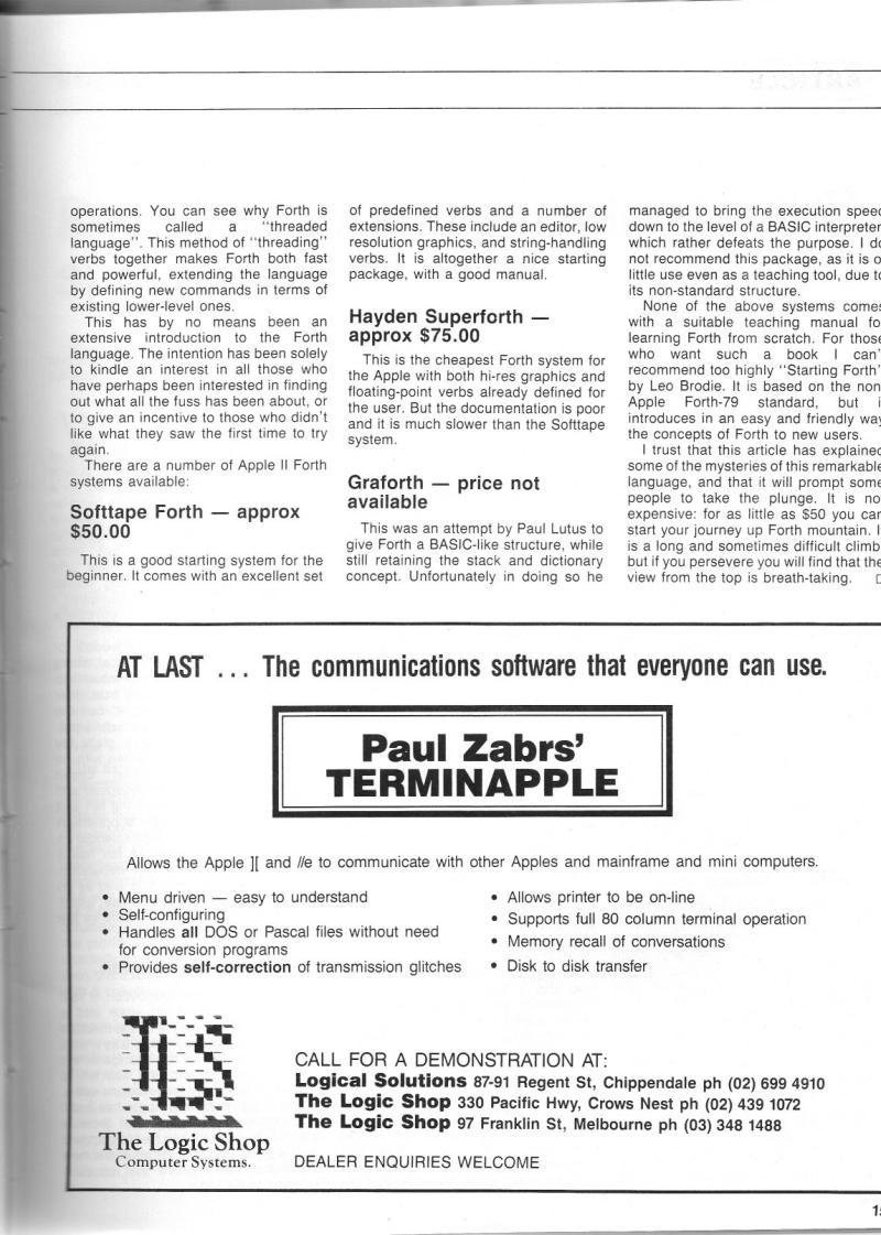 Australian Apple Review The Vol 1 No 2 1983 12 Gareth Powell AU — page 17