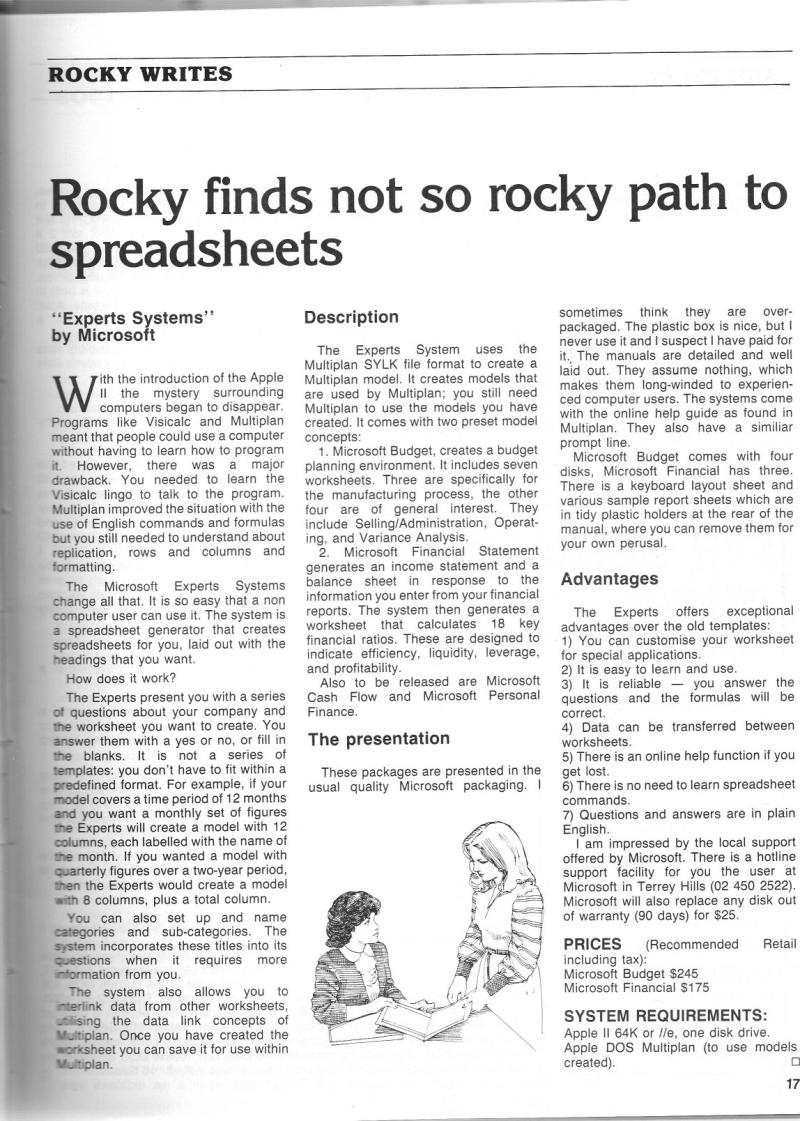 Australian Apple Review The Vol 1 No 2 1983 12 Gareth Powell AU — page 19