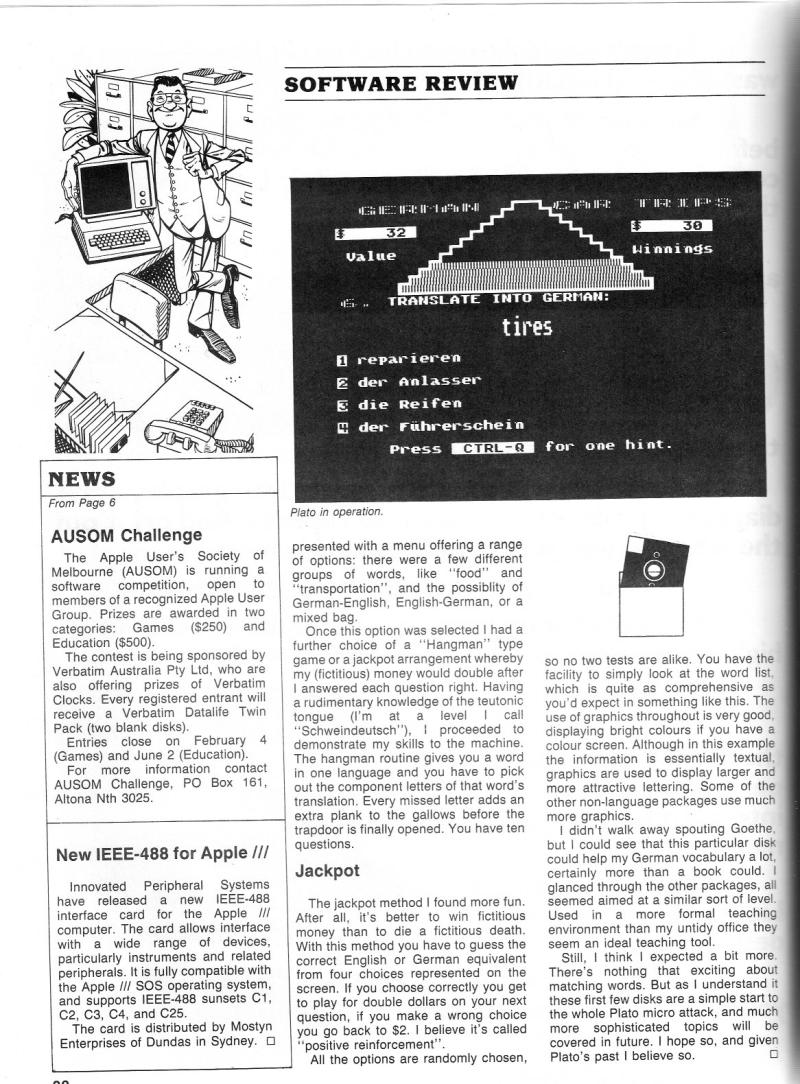 Australian Apple Review The Vol 1 No 2 1983 12 Gareth Powell AU — page 24