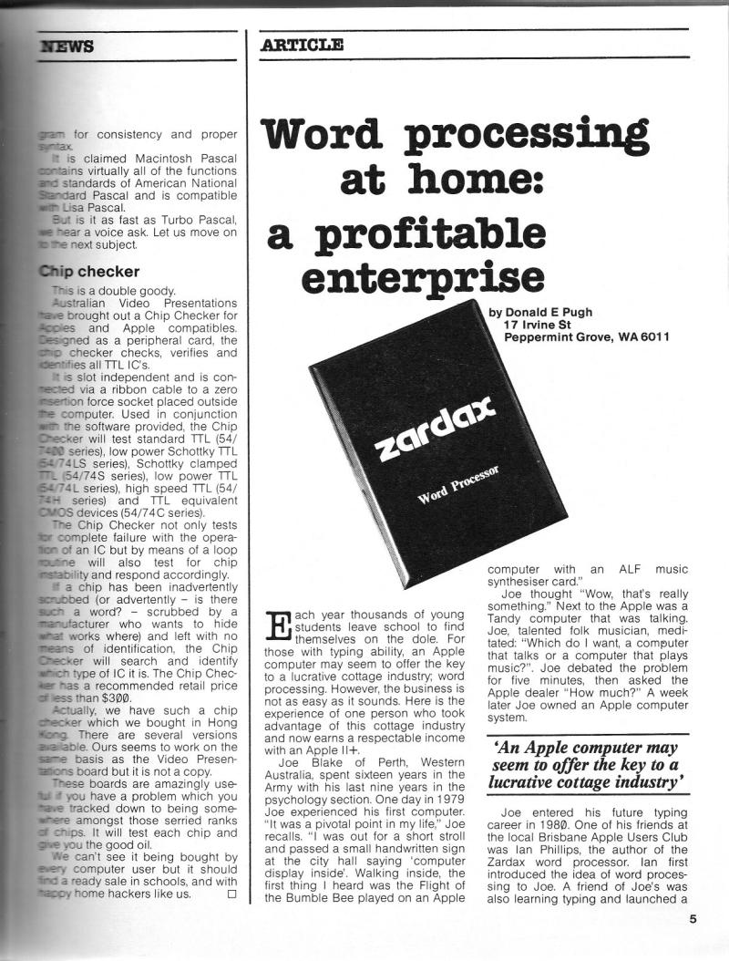 Australian Apple Review The Vol 1 No 8 1984 09 Gareth Powell AU — page 7