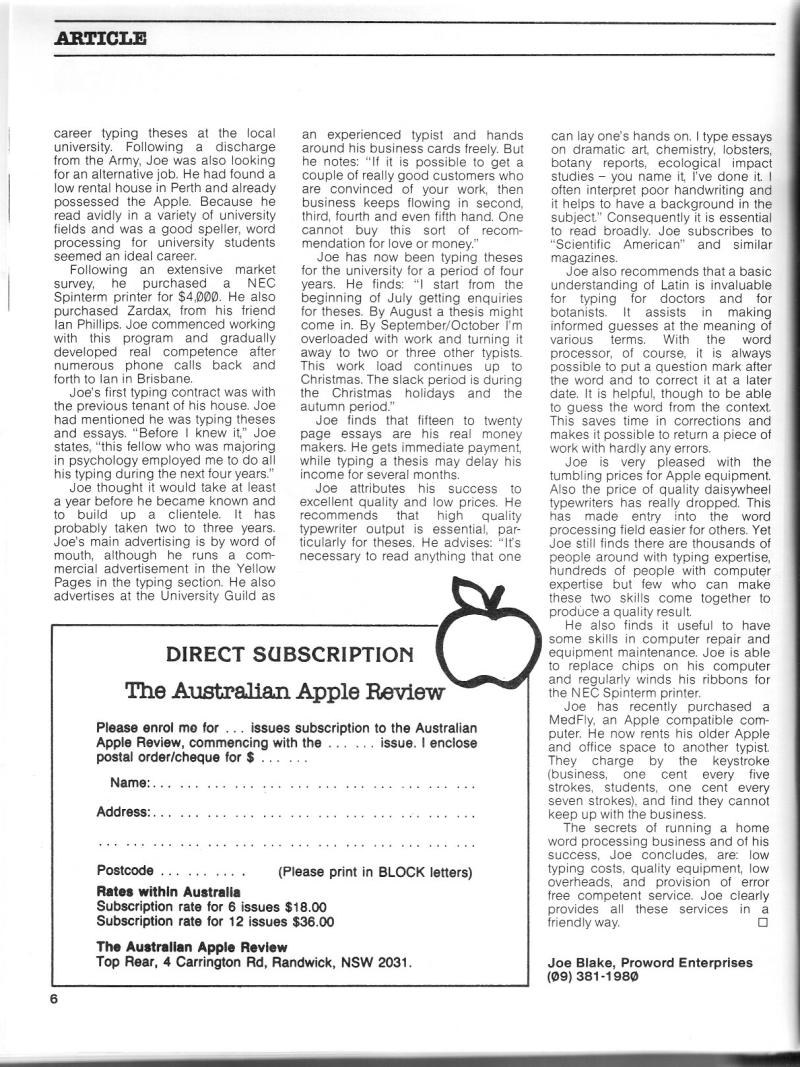 Australian Apple Review The Vol 1 No 8 1984 09 Gareth Powell AU — page 8