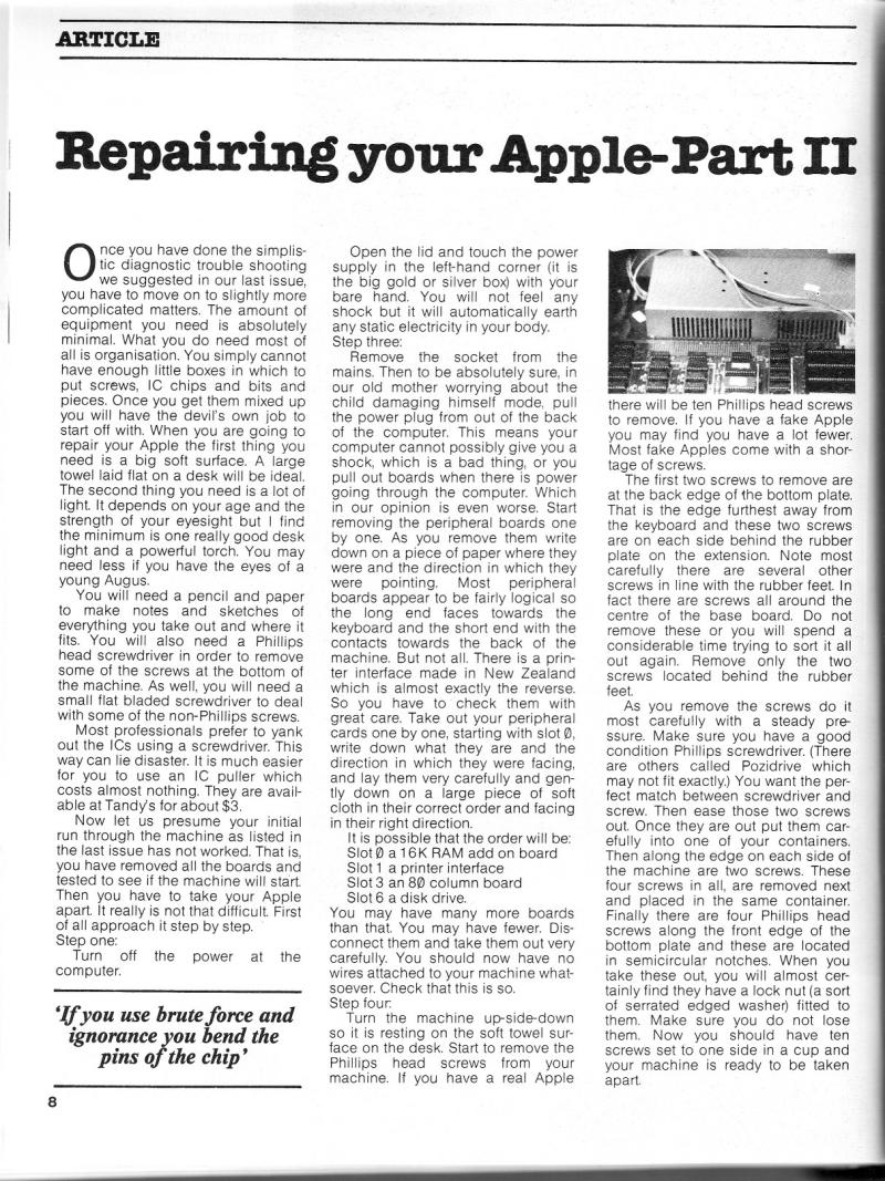 Australian Apple Review The Vol 1 No 8 1984 09 Gareth Powell AU — page 10