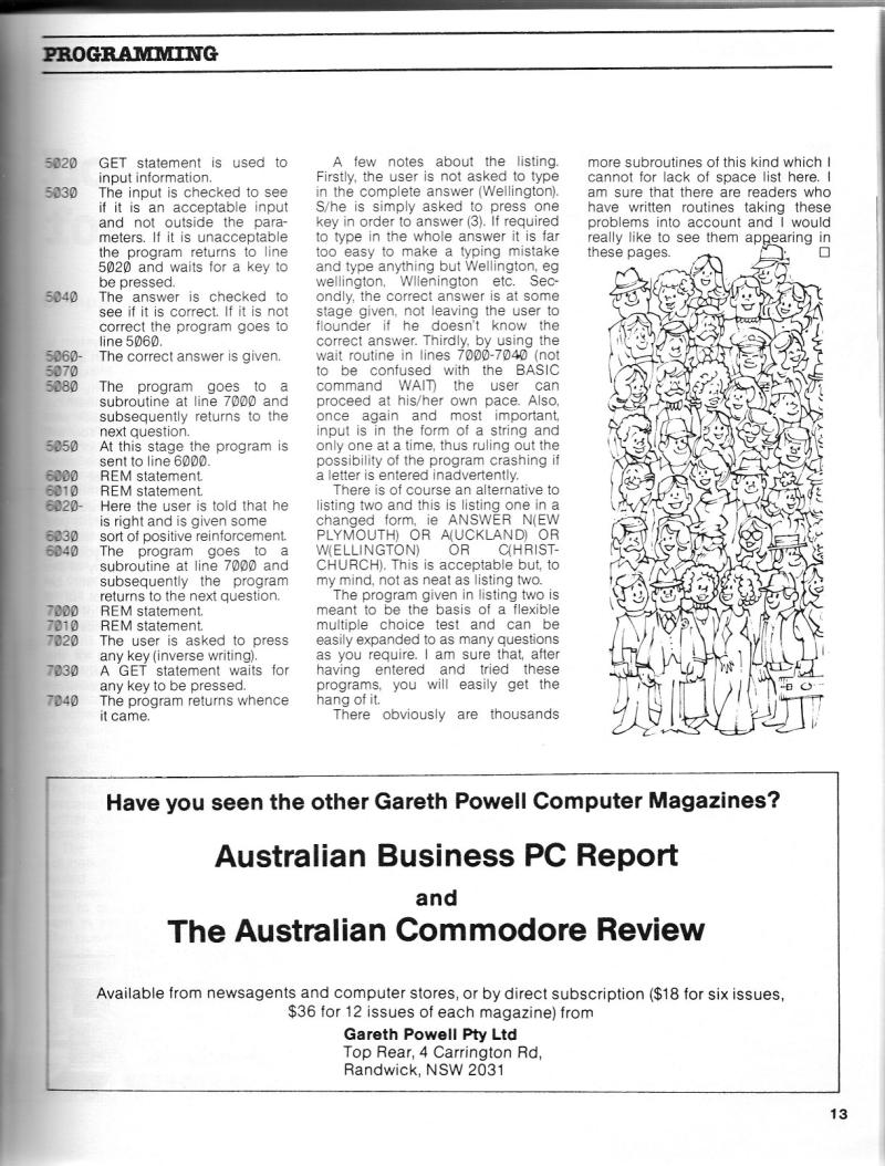 Australian Apple Review The Vol 1 No 8 1984 09 Gareth Powell AU — page 15