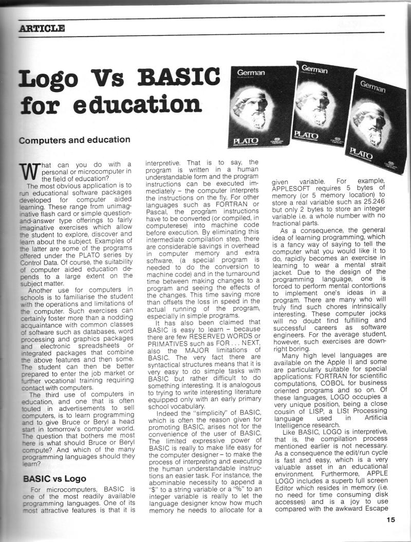 Australian Apple Review The Vol 1 No 8 1984 09 Gareth Powell AU — page 17