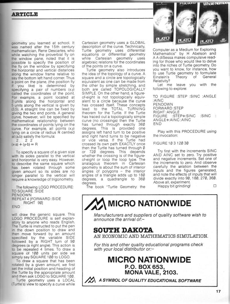 Australian Apple Review The Vol 1 No 8 1984 09 Gareth Powell AU — page 19