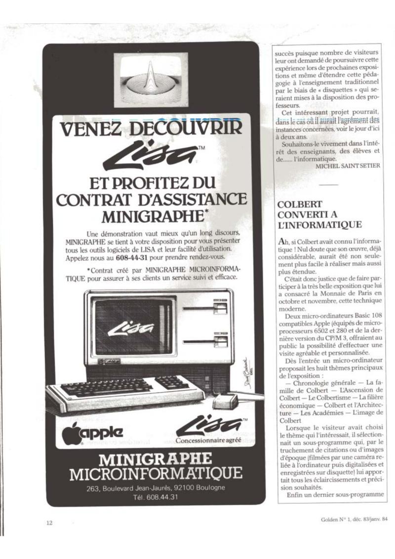 Golden Issue No 1 1983 12 IDG France FR — page 12