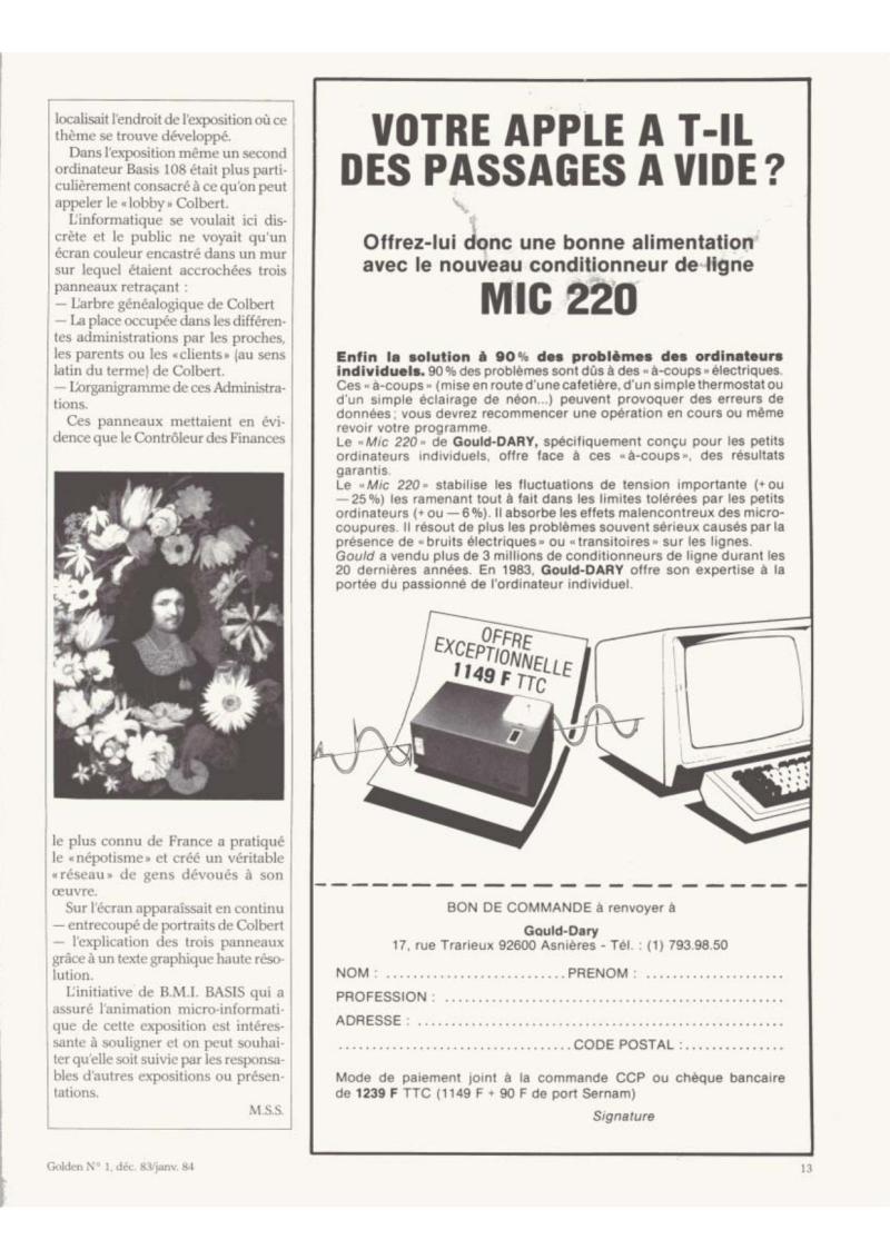 Golden Issue No 1 1983 12 IDG France FR — page 13
