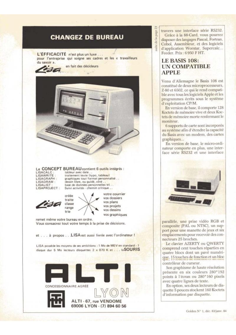 Golden Issue No 1 1983 12 IDG France FR — page 20