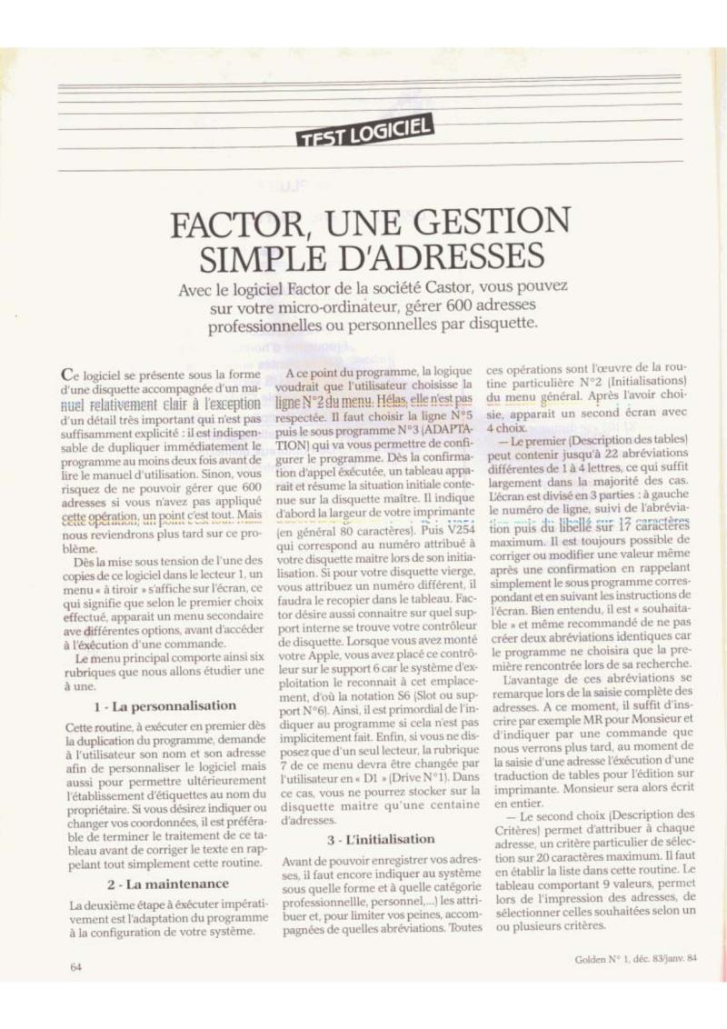 Golden Issue No 1 1983 12 IDG France FR — page 62