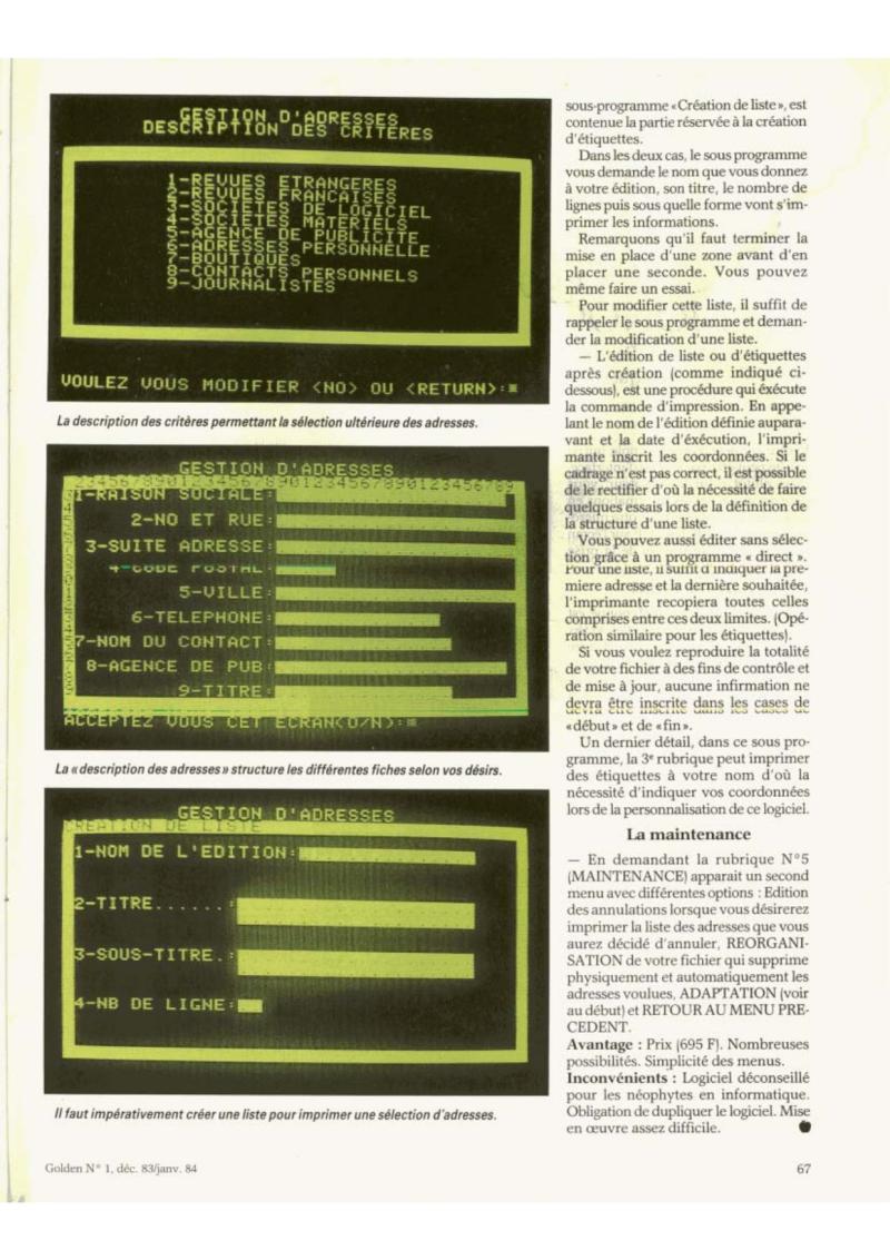 Golden Issue No 1 1983 12 IDG France FR — page 65