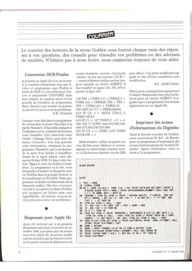 Golden Issue No 13 1985 03 IDG France FR — page 8