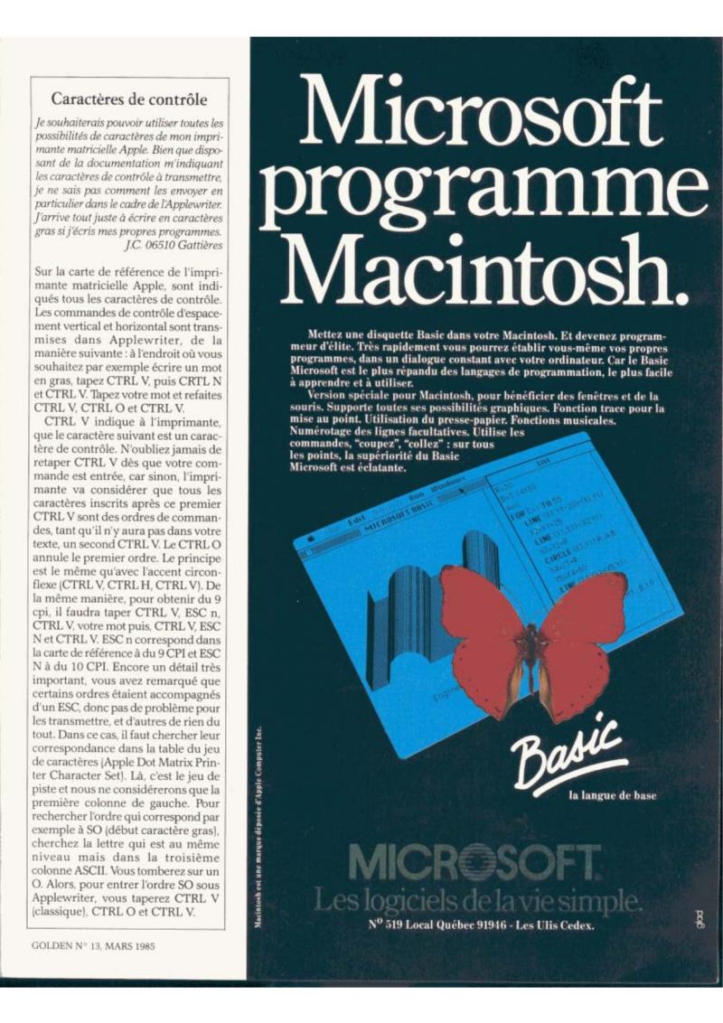 Golden Issue No 13 1985 03 IDG France FR — page 9