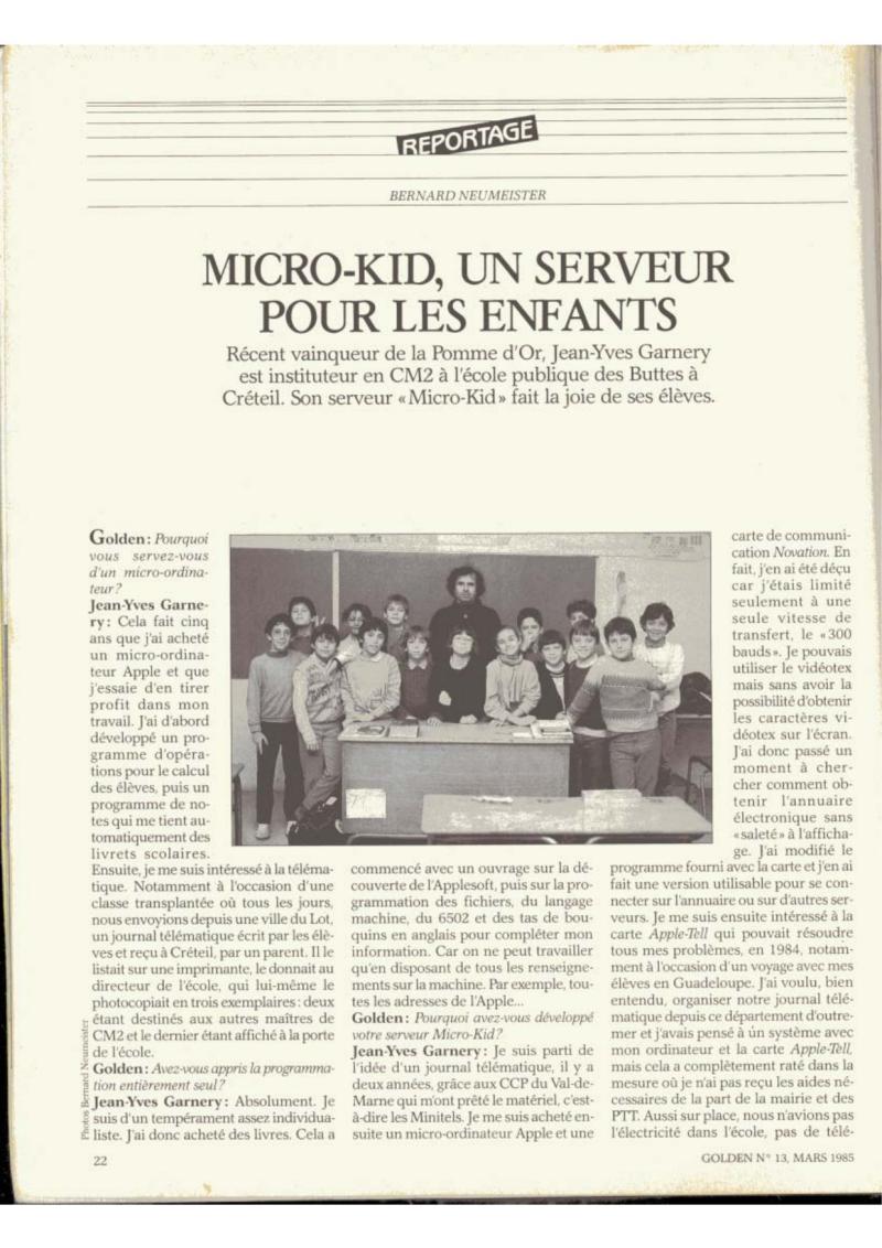 Golden Issue No 13 1985 03 IDG France FR — page 22
