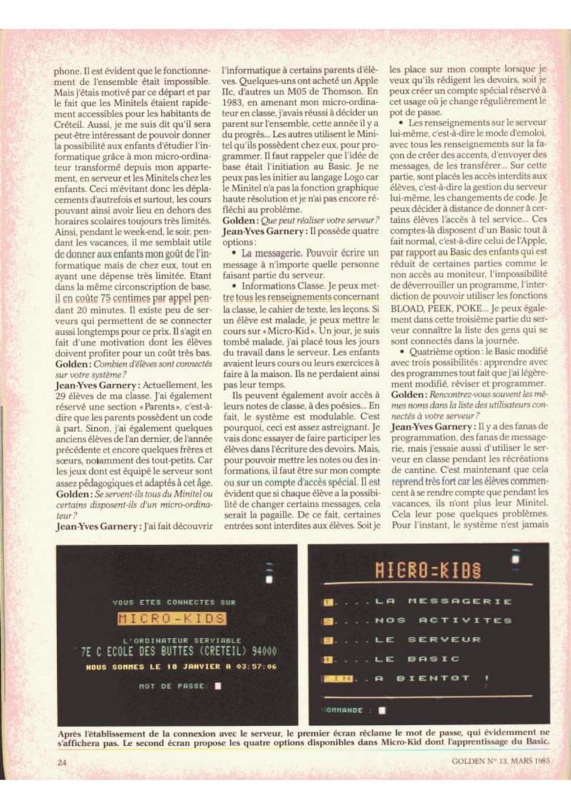Golden Issue No 13 1985 03 IDG France FR — page 24