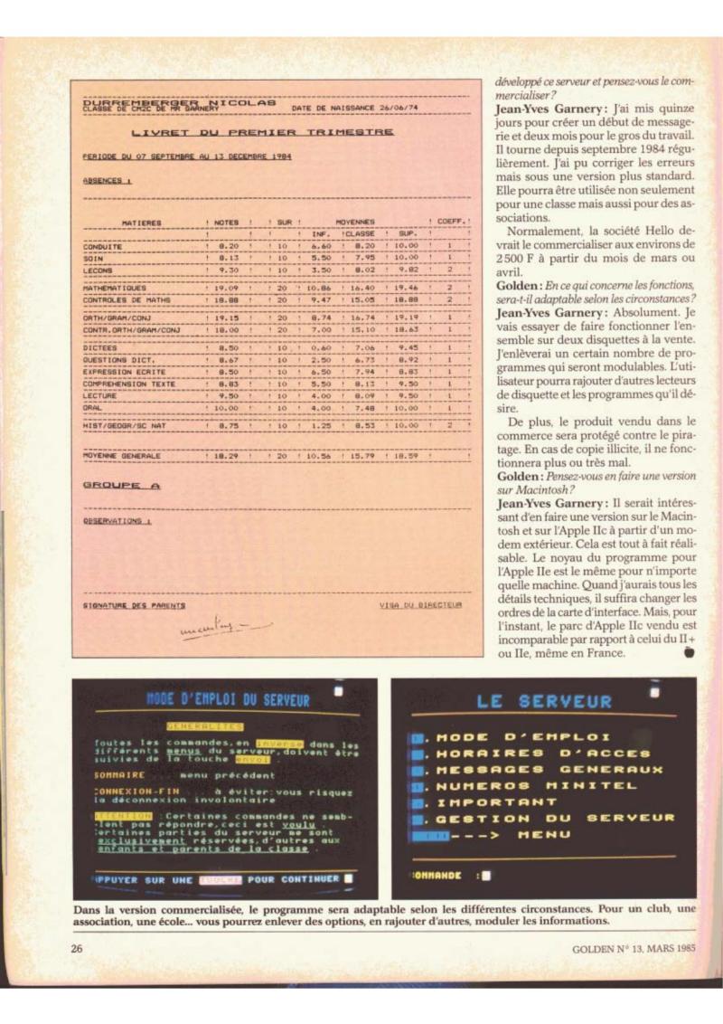 Golden Issue No 13 1985 03 IDG France FR — page 26