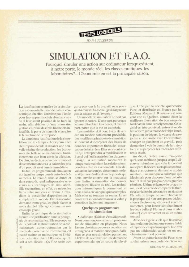 Golden Issue No 13 1985 03 IDG France FR — page 32