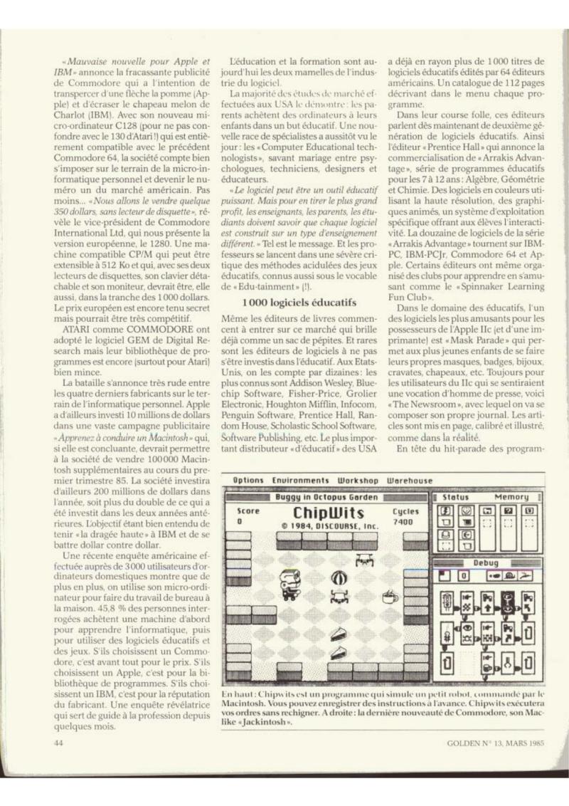 Golden Issue No 13 1985 03 IDG France FR — page 44