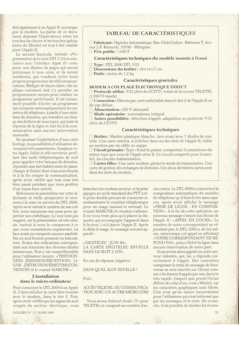 Golden Issue No 13 1985 03 IDG France FR — page 51