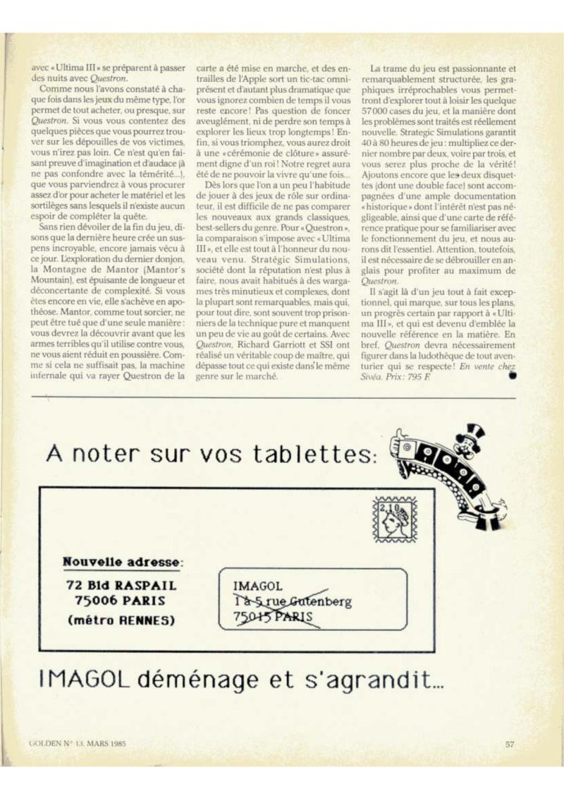 Golden Issue No 13 1985 03 IDG France FR — page 57