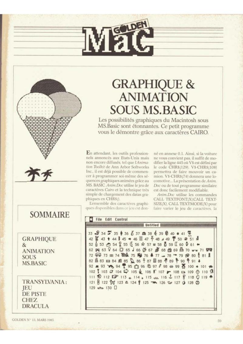 Golden Issue No 13 1985 03 IDG France FR — page 59