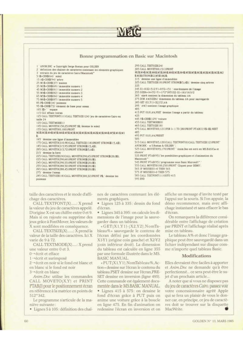 Golden Issue No 13 1985 03 IDG France FR — page 60