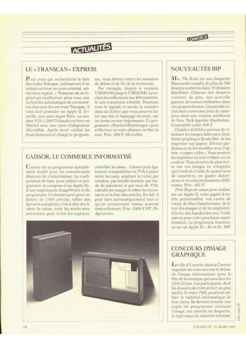 Golden Issue No 13 1985 03 IDG France FR — page 78
