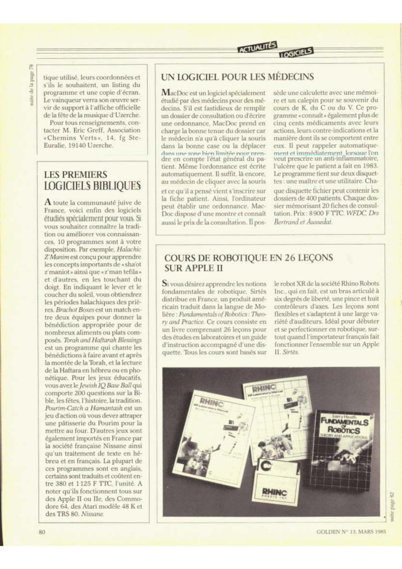 Golden Issue No 13 1985 03 IDG France FR — page 80