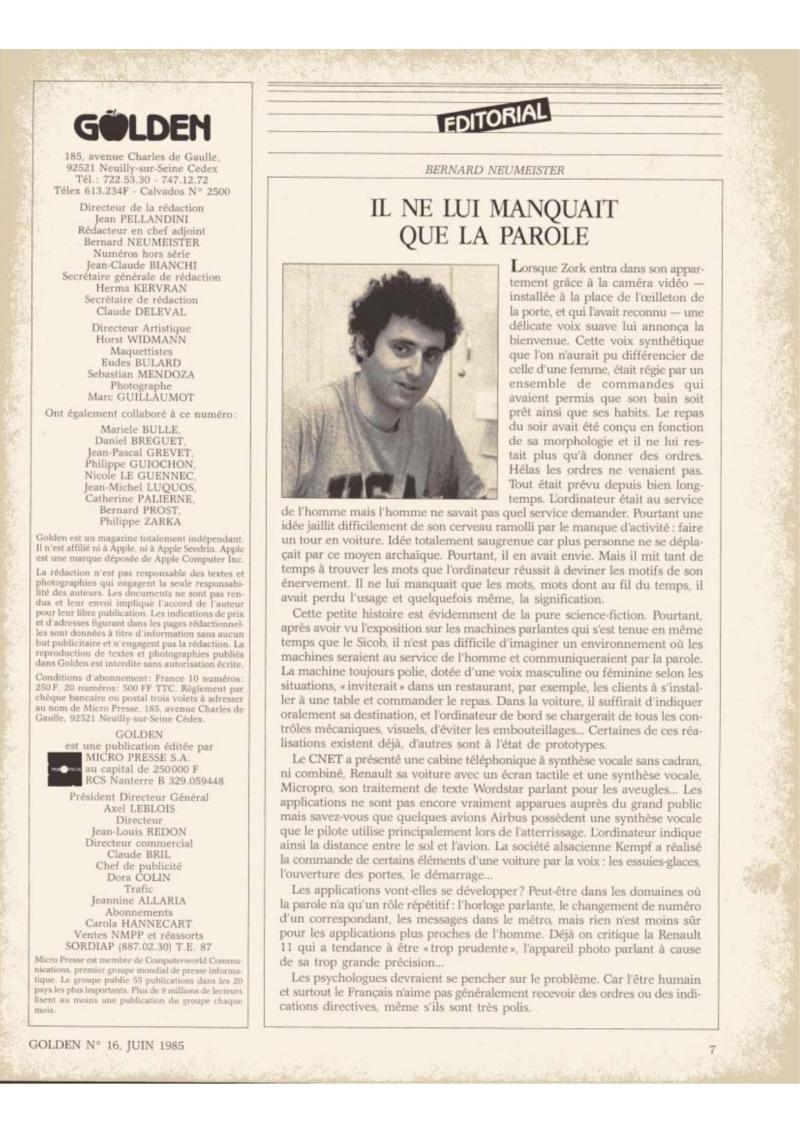 Golden Issue No 16 1985 06 IDG France FR — page 9
