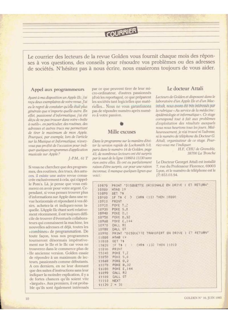 Golden Issue No 16 1985 06 IDG France FR — page 12