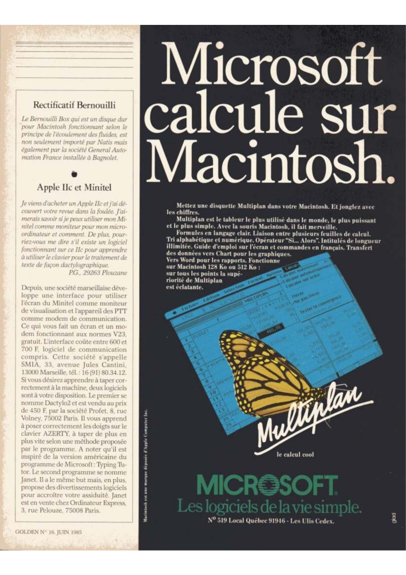 Golden Issue No 16 1985 06 IDG France FR — page 13